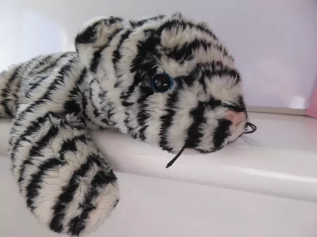 TY Beanie Buddies 14" White Tiger Soft Plush Cuddly Toy Buddy Animal