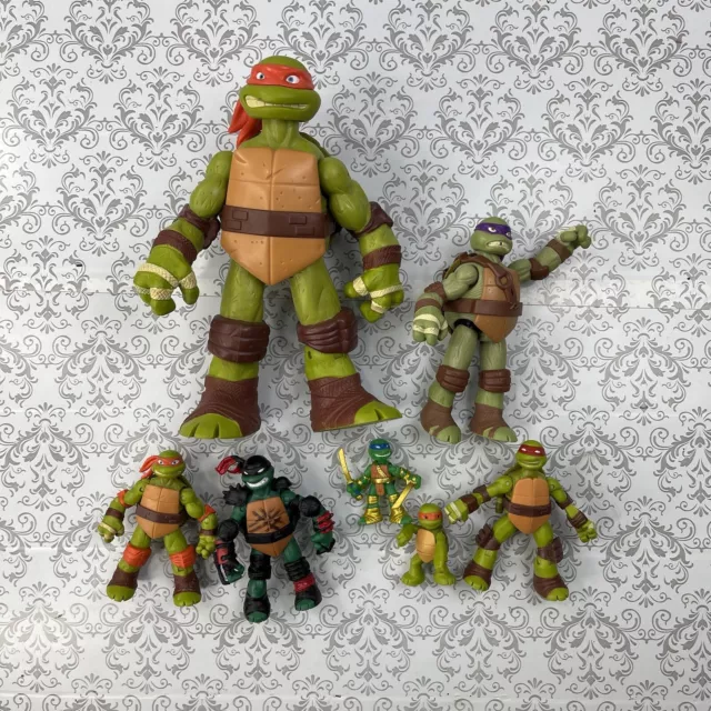 Teenage Mutant Ninja Turtles Action Figures Lot of 7 2012 & 2013 Viacom TMNT