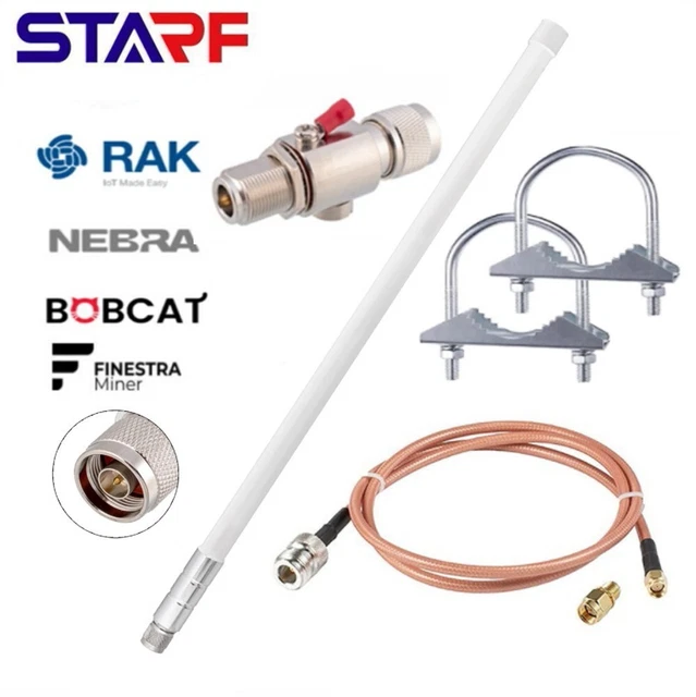 12 Dbi Lora Antenne Rak sans Fil Aerial Helium-Bobcat Sensecap M1 Hnt 860-930Mhz