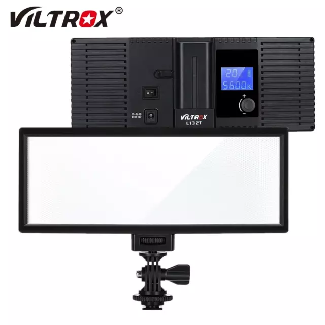 Viltrox L132T LED Video Light Bi-Color Dimmable DSLR Studio Light Lamp Panel