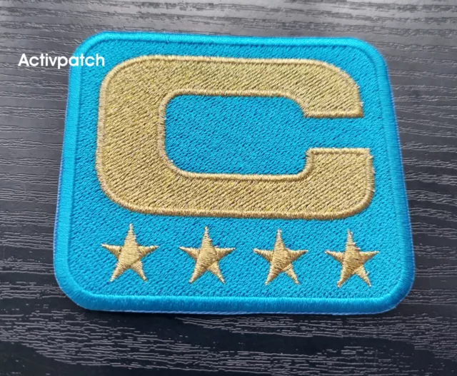 Los Angeles Chargers Football NFL Captain C Patch C Gold 4 Star Gold Superbowl