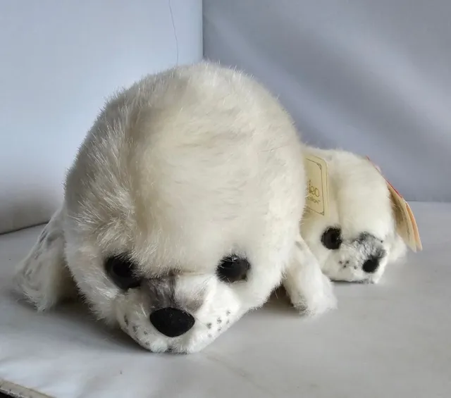 Vintage Russ Berrie Yomiko Bundle Seal Pup and Mother Plush