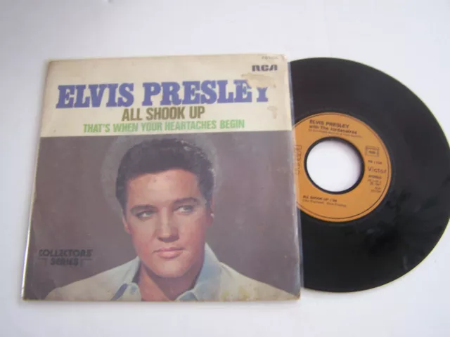Sp 2 Titres Vinyl 45T , Elvis Presley , All Shook Up . G  / Ex . Rca 1106 .