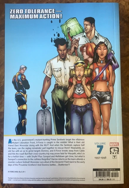 X-Force Epic Collection Vol 7 Zero Tolerance TPB X-Men New Mutants Cable Marvel 2