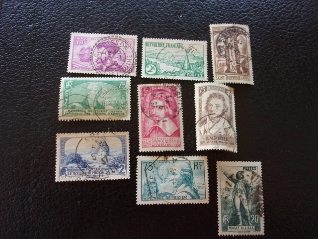 FRANCE - timbre yvert/tellier n° 296 301 302 303 305 310 311 313 314 obl (A42)