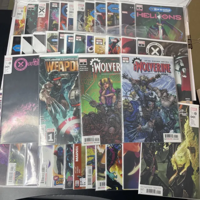 Mixed Lot of 40 Marvel X-Men Comics. Bagged And Boarded.