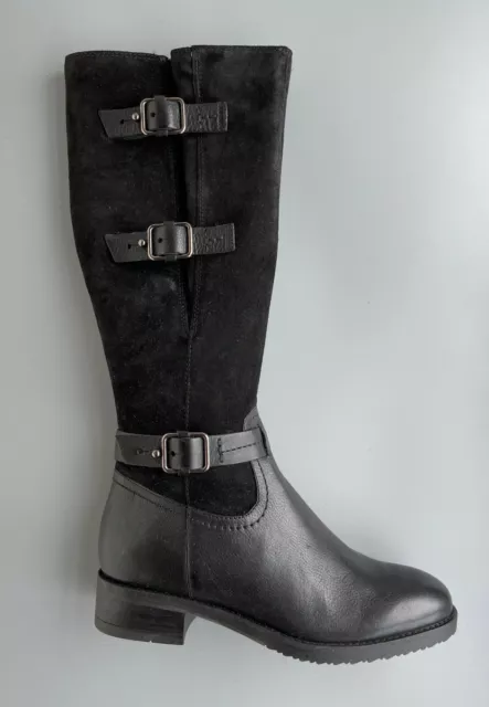 CLARKS LADIES EQUESTRIAN Long Leg Boots TAMRO MARINA Black Combi UK 6 39.5 39.95 PicClick UK