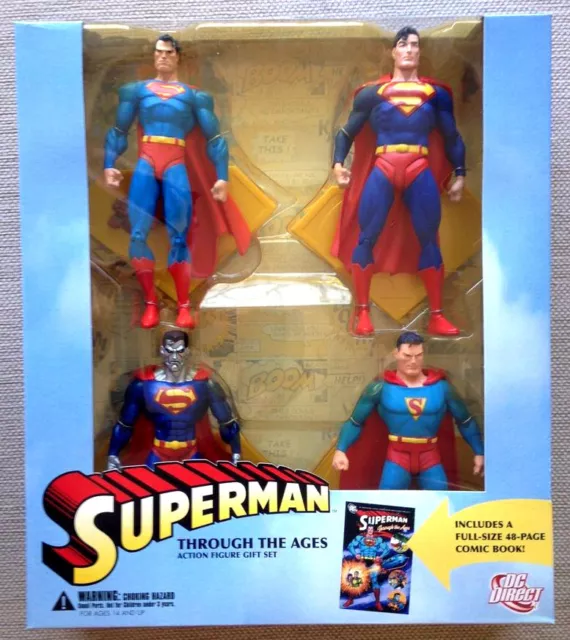 Superman Through the Ages Boxed Figure Set New 2006 DC Direct New