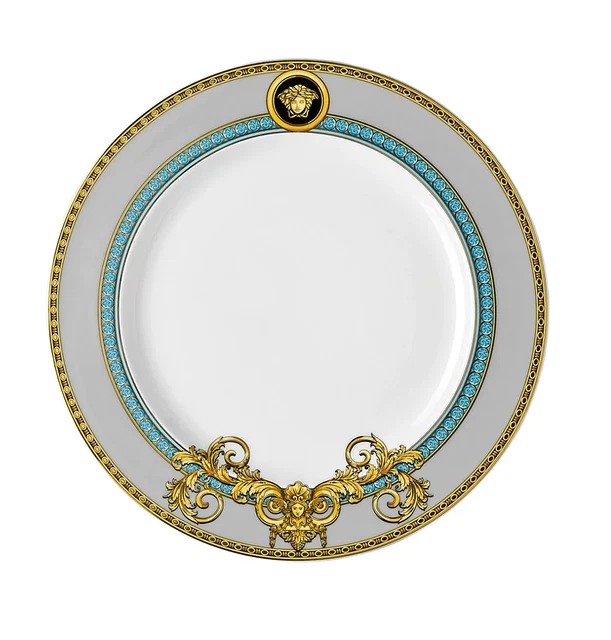 Versace Von Rosenthal Prestige Gala Blue Salatteller #403638-10222 Brand Nib F /