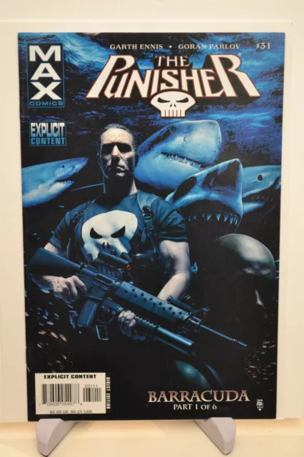 The Punisher #31 MAX 1st Appearance of Barracuda Garth Ennis Marvel Comics