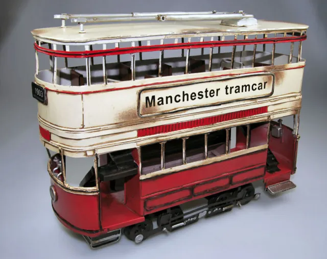 Coche Auto miniaturas Timplate Gift's Manchester Tramcar Bus Juguetes de Londres