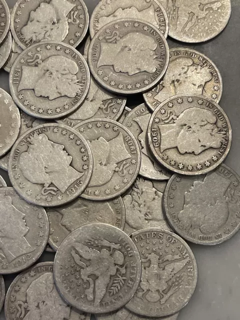 Barber Half Dollar - 90% Silver - Full Readable Dates - Choose How Many! 2