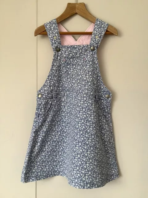 Jojo Maman Bebe Pinafore Dress Age 4-5 Years Floral Print With Pockets