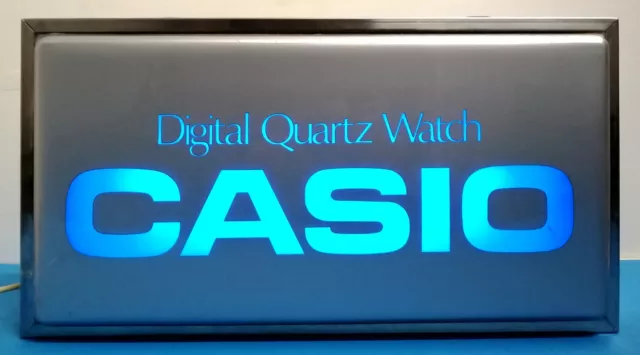 Casio Digital Quartz Watch - Insegna Luminosa Vintage - 54X29X9 Cm - Funzionante