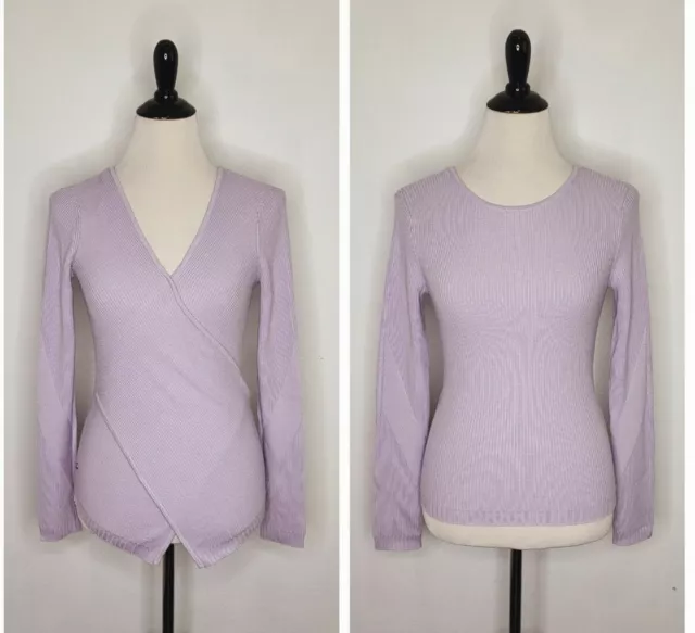 Lululemon Merino Wool-Blend Ribbed Crewneck Sweater - Faint Lavender - lulu  fanatics