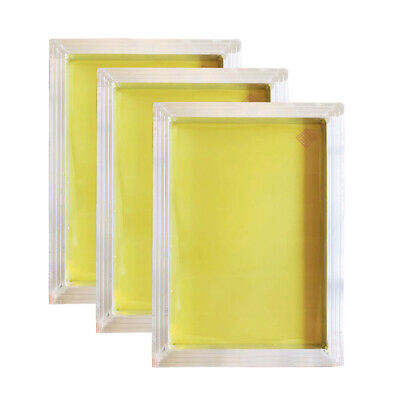 3 piezas de aluminio pantallas de impresión de la pantalla 30*40 cm marco - 230 Amarillo De Malla