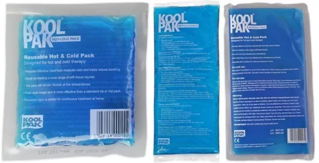 Koolpak Reusable Hot/Cold Sports Ice Gel Pack First Aid Sprains Pain Relief S-XL