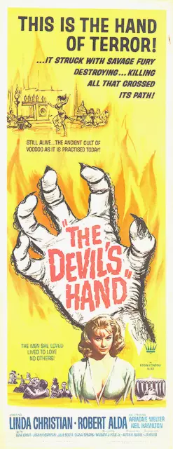 Horror Devil’s Hand Linda Christian Movie Poster Print 17 X 12 Reproduction