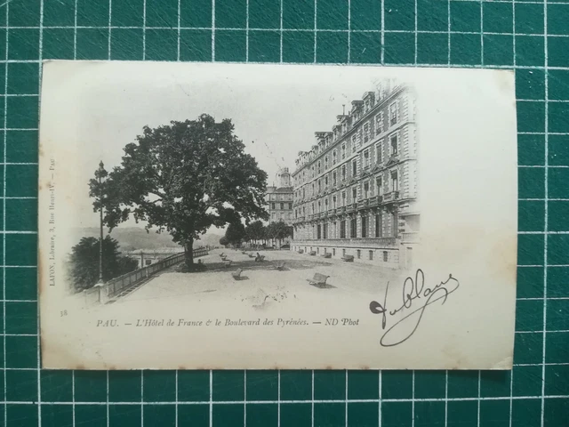 Sd061 CPA Circa 1900 - Pau - Hotel of France Boulevard Of Pyrenees