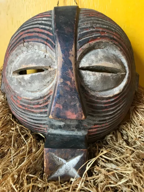 Antique Kifwebe Luba/Baluba Songye Tribe Mask DRC Africa Congo Wood Art Carving