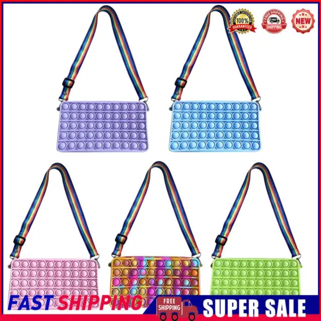 Fashion Solid Color Bubble Shoulder Crossbody Bag Small Purse Family Game