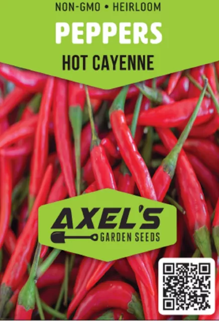 Hot Cayenne Pepper Seeds | Heirloom & Non-GMO | Fresh Vegetable Seeds 2