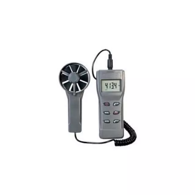 Omega Digital LCD Display Air Flow Velocity / Humidity Anemometer HHF11A