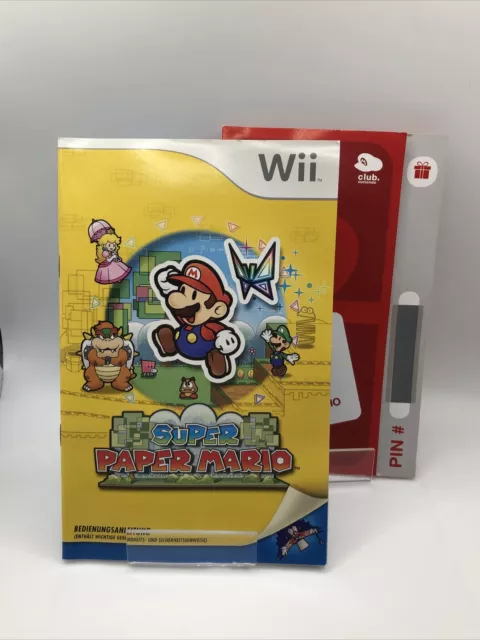 Super Paper Mario (Nintendo Wii, 2012) OVP Guter Zustand 2