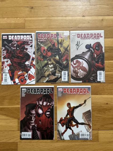 Deadpool: Suicide Kings#1-5 Complete Series - Marvel Comics 2009 Signed Full Run