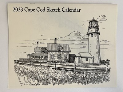 2023 CAPE COD SKETCH CALENDAR - Christmas Tree Shop - 11" x 17" When