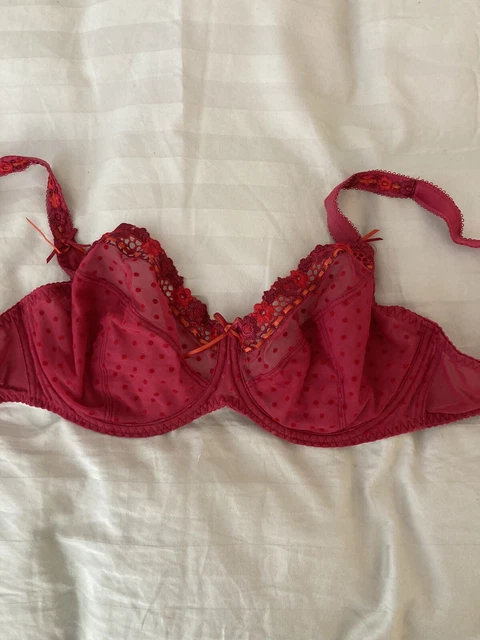 CURVY KATE PRINCESS Balcony Bra Red UK 34FF £8.99 - PicClick UK