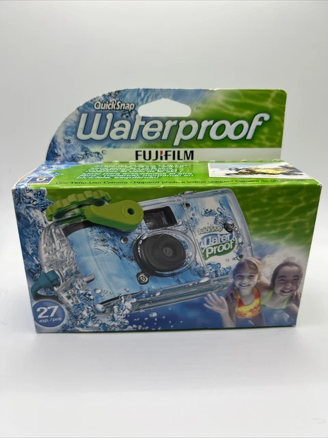 Cámara Desechable Fujifilm QuickSnap Impermeable 800 35 mm 27 Exp NUEVA CAJA SIN ABRIR