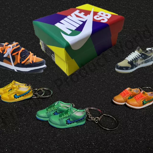 NIKE SB DUNK Lows Air Jordan 1 and 4 Mini 3D Sneaker Keychains Variations  Shoe $8.99 - PicClick
