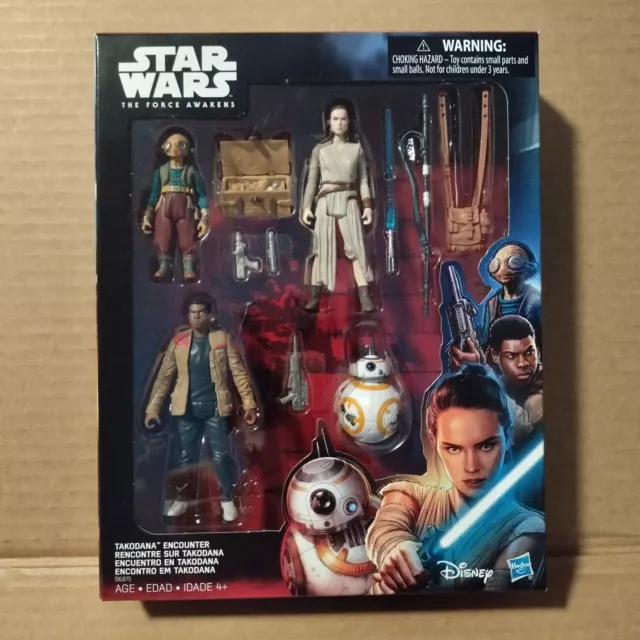 Hasbro Star Wars The Force Awakens TAKODANA ENCOUNTER 3.75" Figure 4 Pack AS NEW