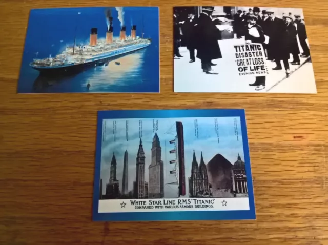 Dart trade trading cards: Titanic collector cards promo set of 3