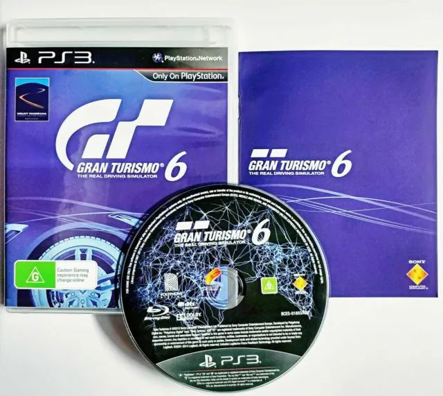 Mint Disc Playstation 3 Ps3 Gran Turismo 6 - Inc Manual