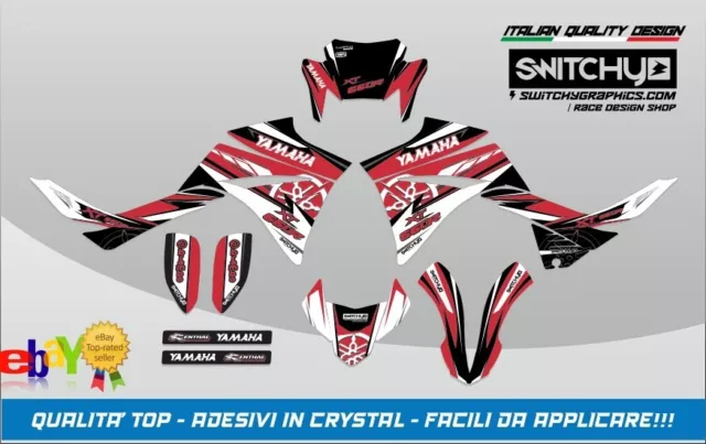 KIT ADESIVI GRAFICHE "RED SPEED" per Yamaha XT 660 R 2004 2017 stickers