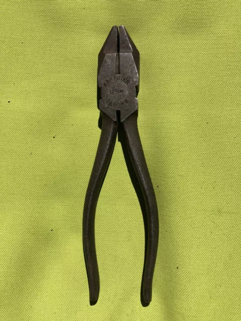 Vintage KRAEUTER No.1801-6 Lineman Pliers w/ Side Cutters Made in USA