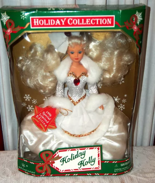 Holiday Holly Barbie DOLL 1996 Special Limited Edition Collection Blonde Hair