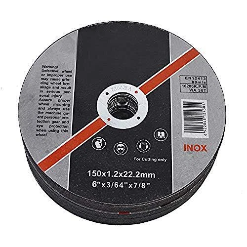 25 Pack 6X.045X7/8 Cut-Off Wheel - Metal & Stainless Steel Cutting Discs