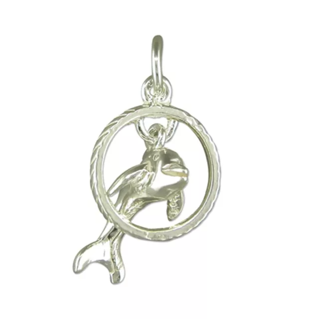 Sterling Silver Dolphin Pendant