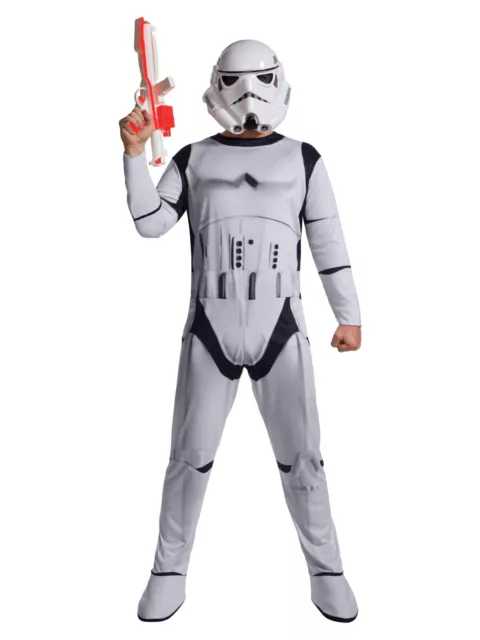 NEW Official Stormtrooper Jumpsuit & Mask Star Wars Men's Fancy Dress Costume