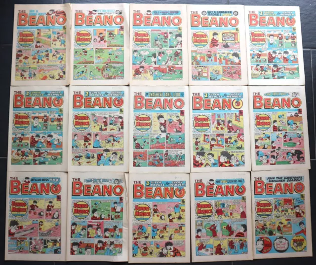 Large Bundle 41 x Vintage Beano Comics Comic Books 1980'S Job Lot VGC