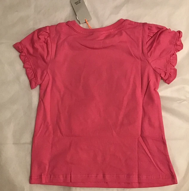 Set pantaloncini con logo River Island mini ragazze età 3-4 anni rosa glitter fronzoli nuovi con etichette 6