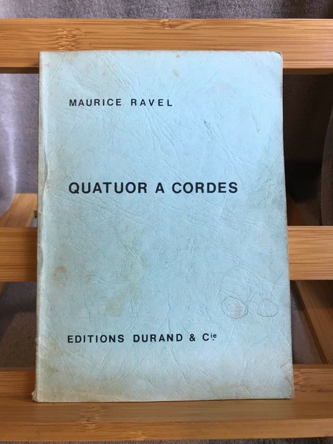 Maurice Ravel Quatuor à cordes partition de poche orchestre éd. Durand
