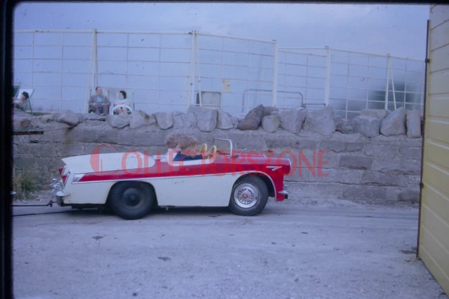 35mm Slide 1965 Children's Fairground Car Track ride Kodachrome