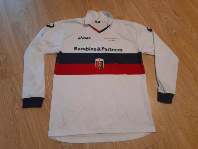 Maglia Shirt Football Match Worn Genoa Calcio Giovanili Away Trasferta. Asics S