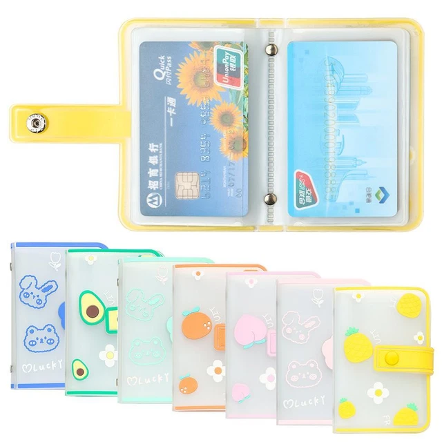 Portacarte Nome Documenti Piccolo Album Fotografico Dolci Frutta Cartoon Animal 20 Borse