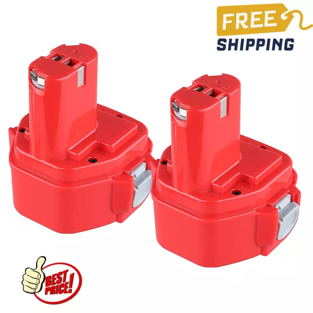 2 pack 4,8Ah Akku für Makita PA12 12volt 1200 1220 1222 1233 Ni-MH 6270D Battery