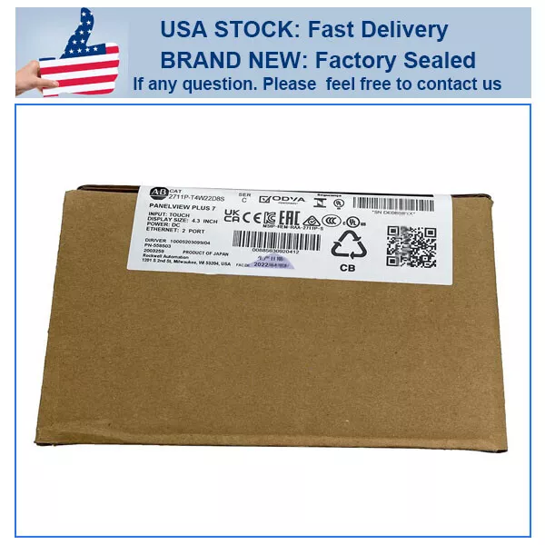 Allen Bradley 2711P-T4W22D8S SER C PanelView Plus 7 NEW SEALED Fast Shipping US